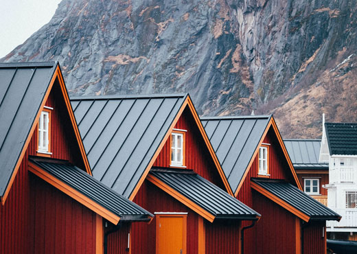 maison avec couverture neuve marron